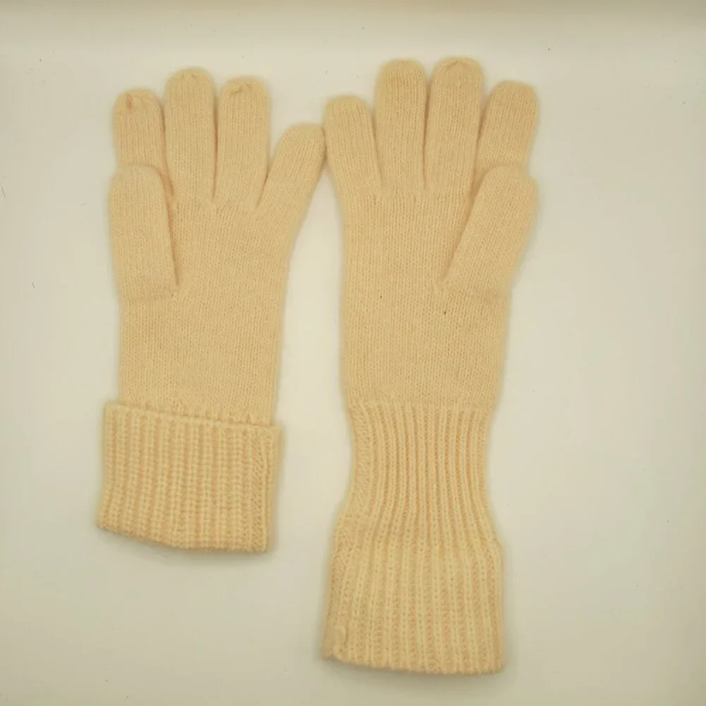 Liz Claiborne ladies pink knit wool gloves